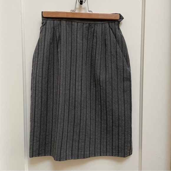 Vintage Yves Saint Laurent Rive Gauche wool skirt - Picture 2 of 12